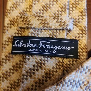 Salvatore Ferragamo silk neck tie